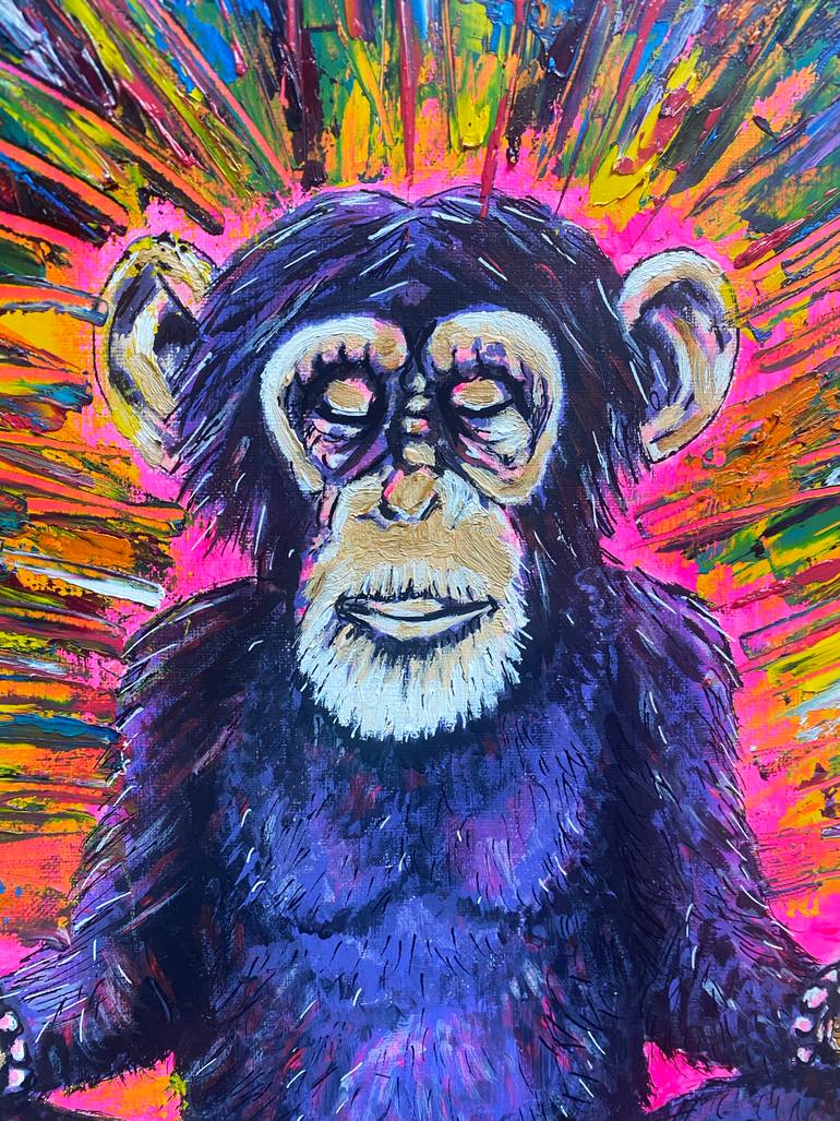 Original Abstract Animal Painting by Marc Van Rooijen