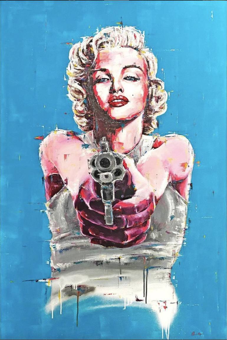 Modern Marilyn Painting by Marc van Rooijen | Saatchi Art