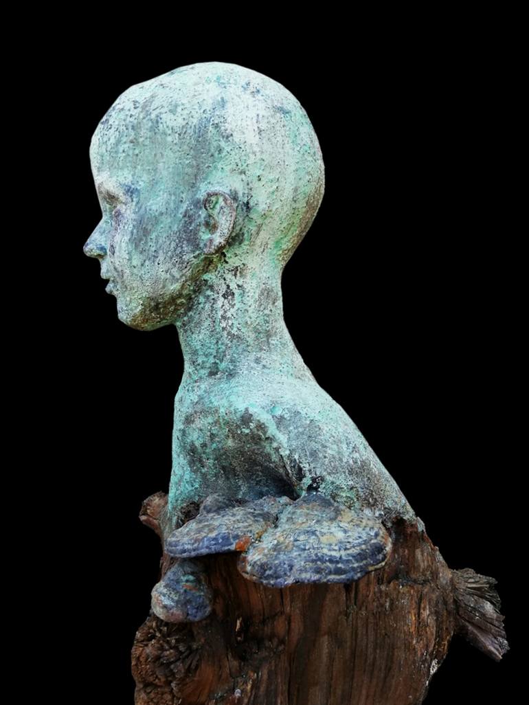 Original Figurative Children Sculpture by Ulrike Balkau