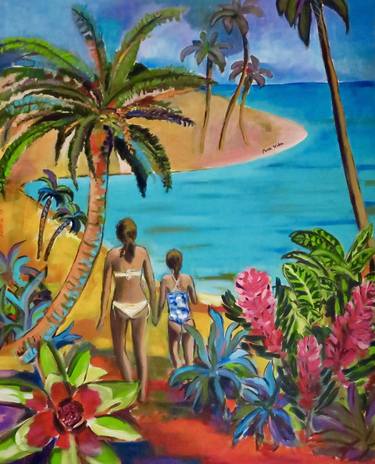 Original Beach Paintings by SILVIA SIERRA SANCHEZ