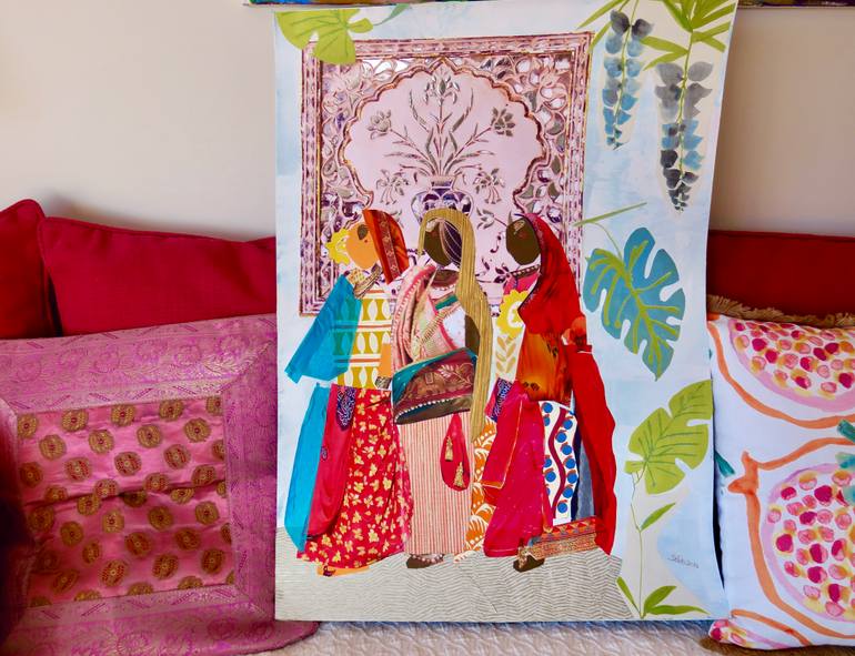 Original Expressionism People Collage by Silvia Sierra Sanchez