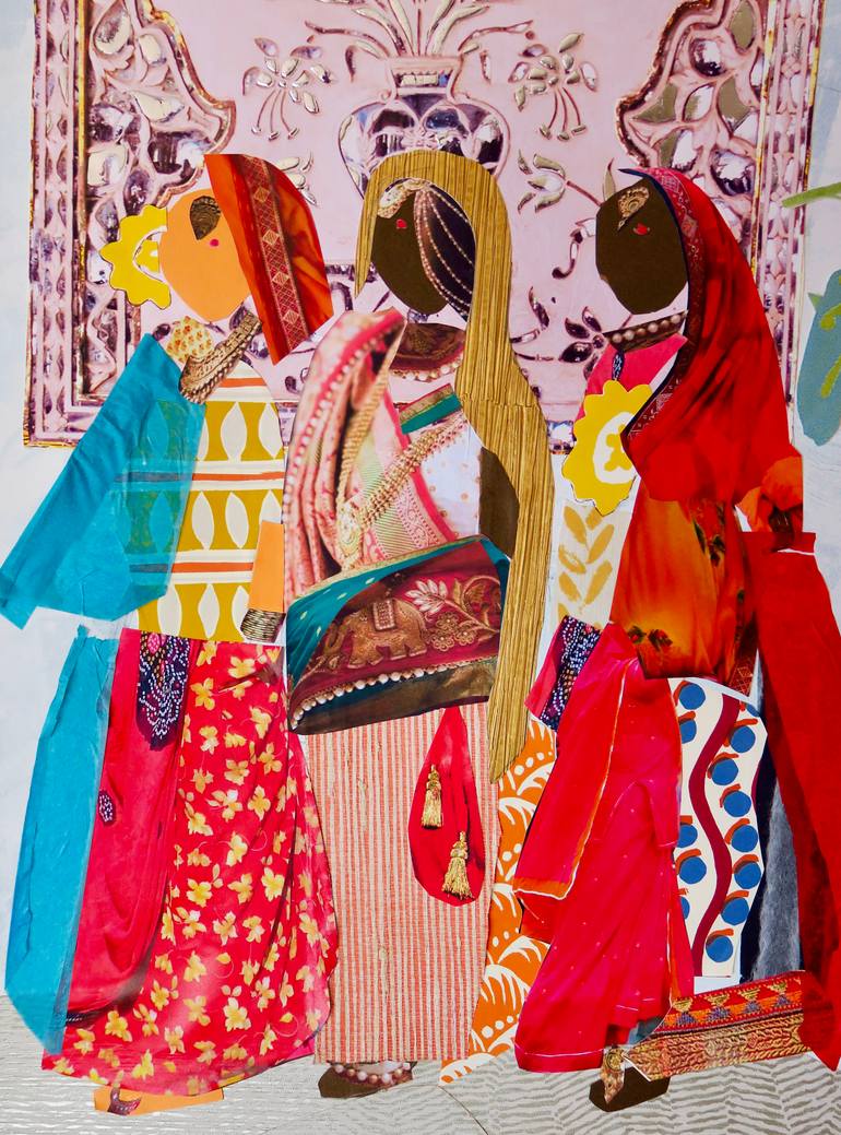 Original Expressionism People Collage by Silvia Sierra Sanchez