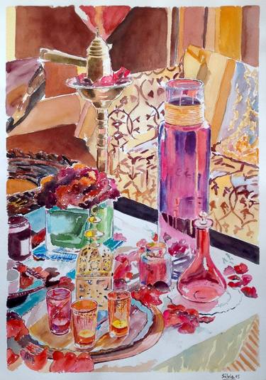 Print of Impressionism Still Life Paintings by SILVIA SIERRA SANCHEZ