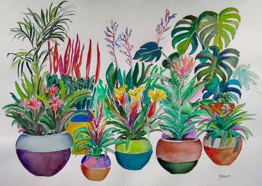 Print of Figurative Botanic Paintings by SILVIA SIERRA SANCHEZ