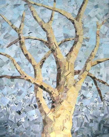 Print of Impressionism Tree Collage by Deborah Eater