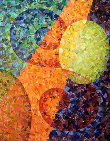 Print of Abstract Geometric Collage by Deborah Eater