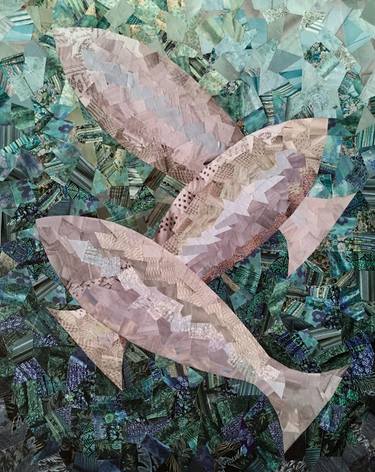 Print of Abstract Nature Collage by Deborah Eater