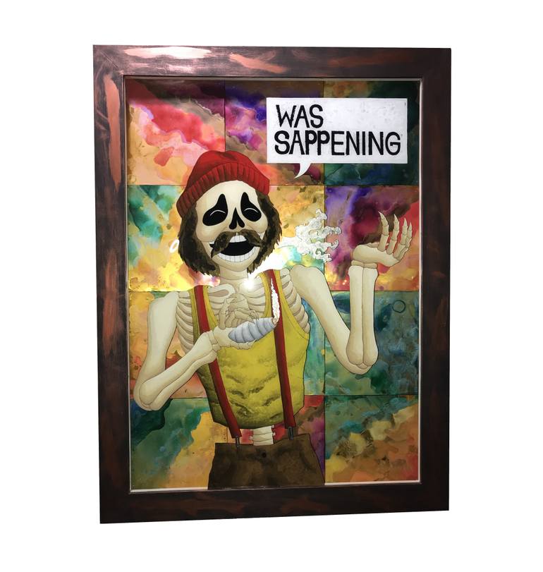 Original Other Pop Culture/Celebrity Painting by Saul Calivilca