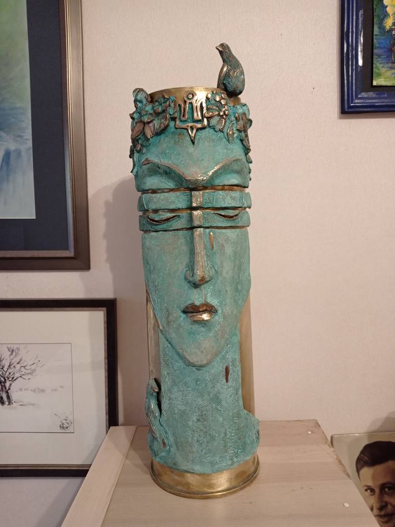 Original Contemporary Women Sculpture by Oksana Kryzhanivska