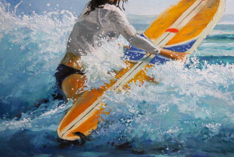 Original Photorealism Sport Painting by Linar Ganeev