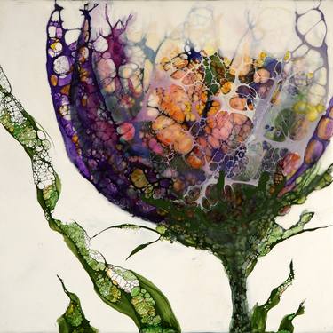 Print of Abstract Botanic Paintings by Ulli Dorau