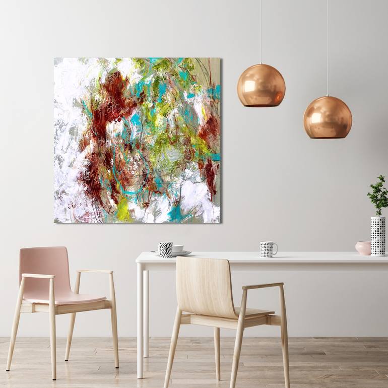 Original Abstract Expressionism Abstract Painting by Cristina Dalla Valentina