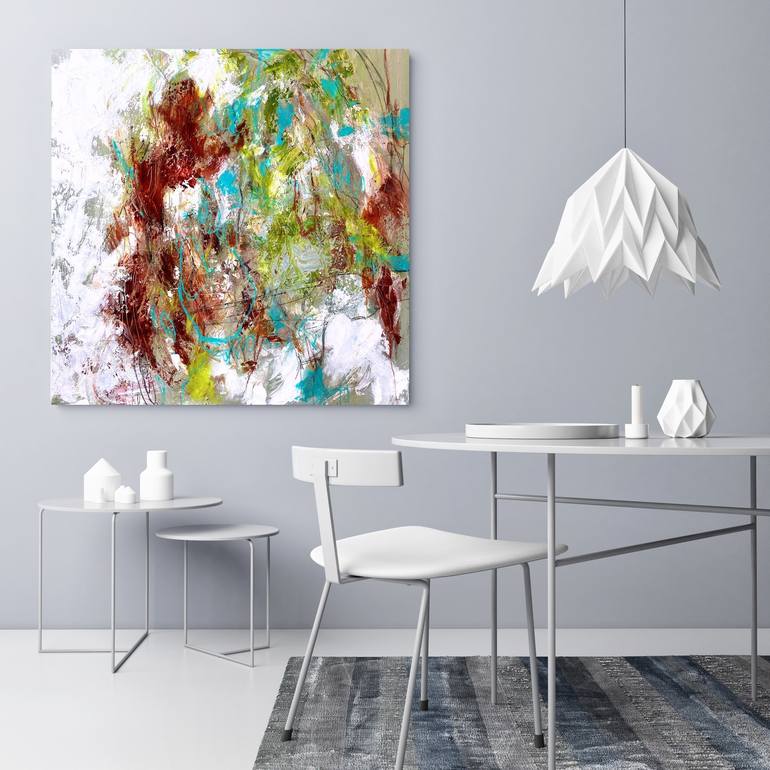 Original Abstract Expressionism Abstract Painting by Cristina Dalla Valentina