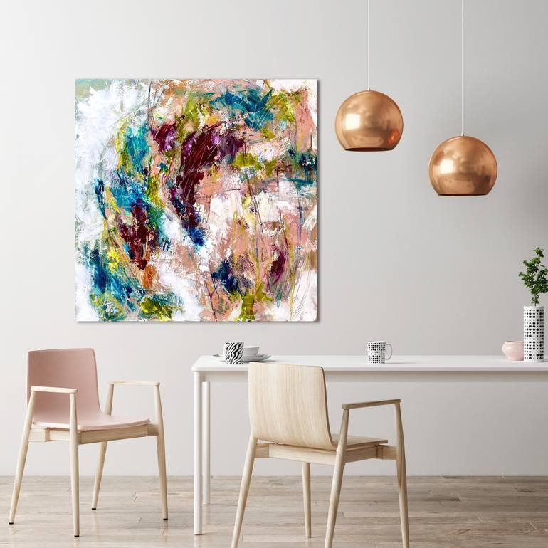 Original Abstract Expressionism Abstract Painting by Cristina Dalla Valentina