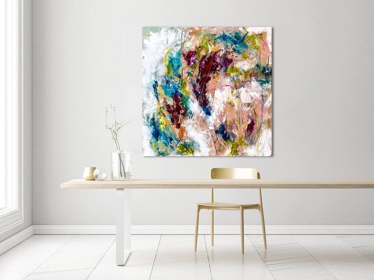 Original Abstract Expressionism Abstract Painting by Cristina Dalla Valentina