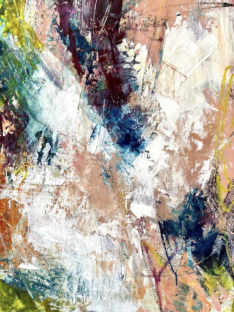 Original Abstract Expressionism Abstract Painting by Cristina Dalla Valentina