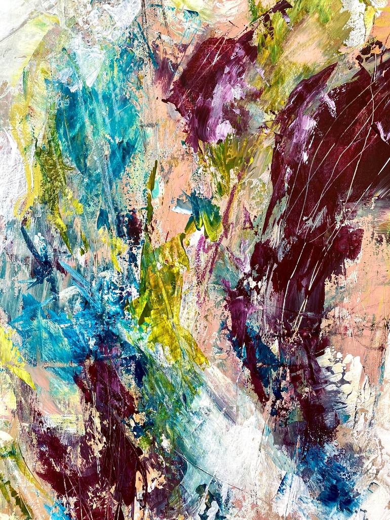 Original Abstract Expressionism Abstract Painting by Cristina Dalla Valentina