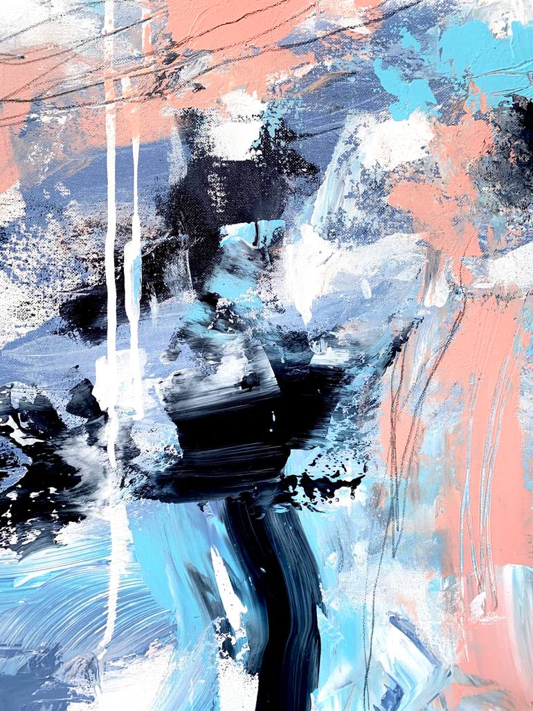 Original Abstract Expressionism Abstract Painting by Cristina Dalla Valentina