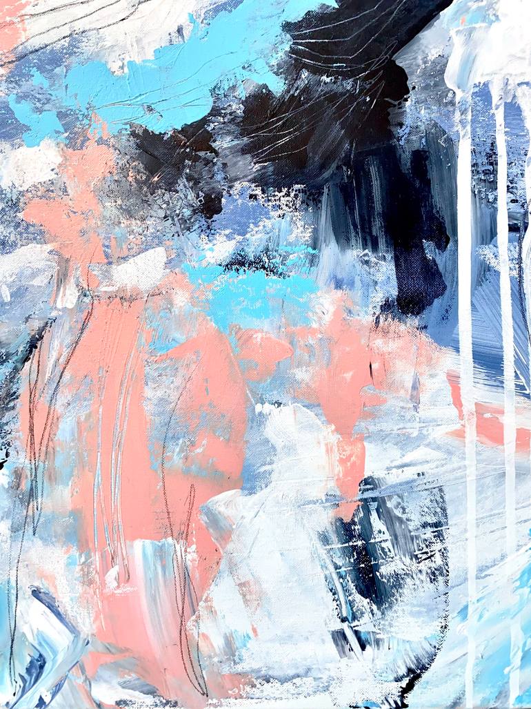 Original Abstract Expressionism Abstract Painting by Cristina Dalla Valentina
