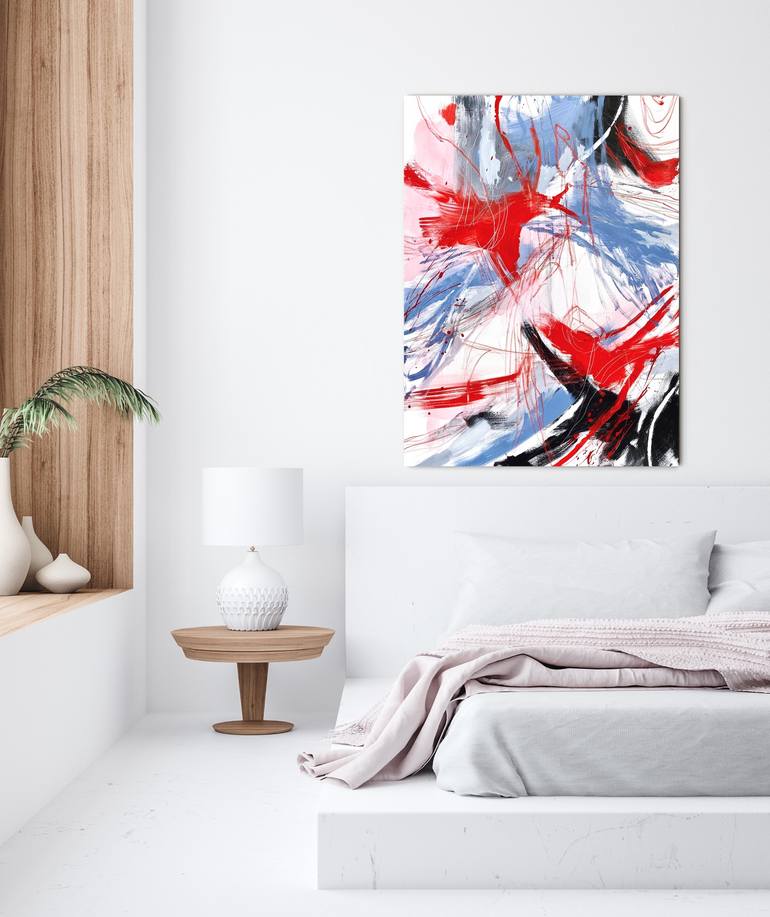 Original Abstract Expressionism Abstract Painting by Cristina Dalla Valentina