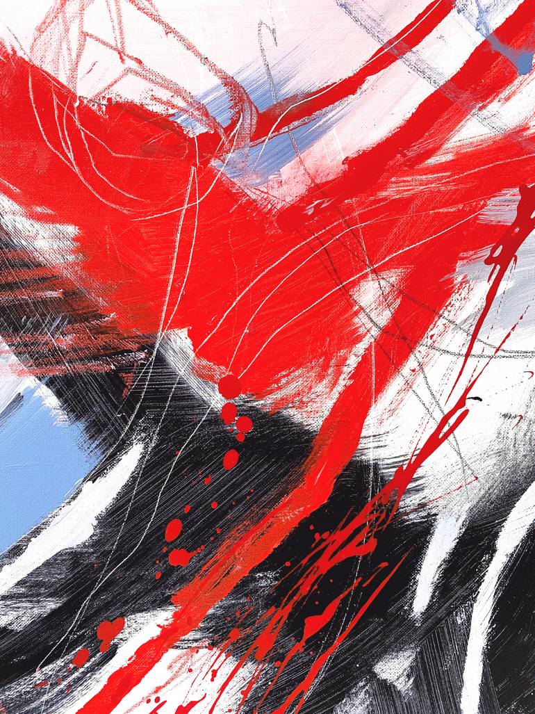 Original Abstract Expressionism Abstract Painting by Cristina Dalla Valentina