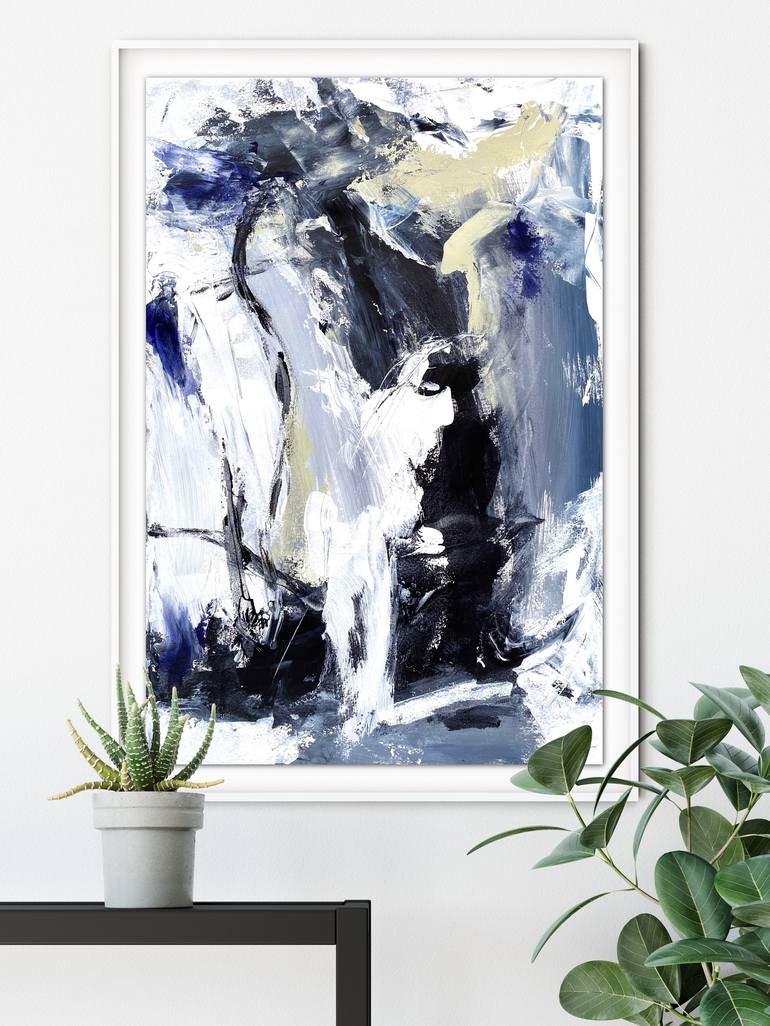 Original Abstract Expressionism Abstract Painting by Cristina Dalla Valentina