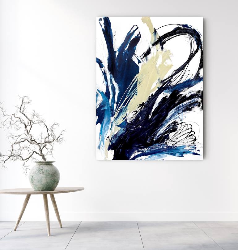 Original Abstract Expressionism Abstract Painting by Cristina Dalla Valentina