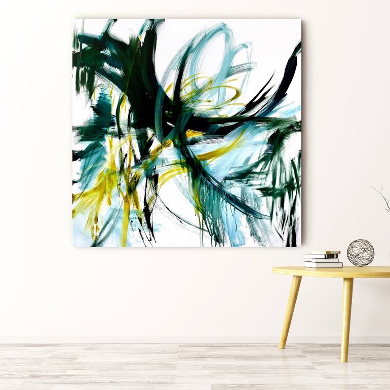 Original Abstract Expressionism Abstract Painting by Cristina Dalla Valentina