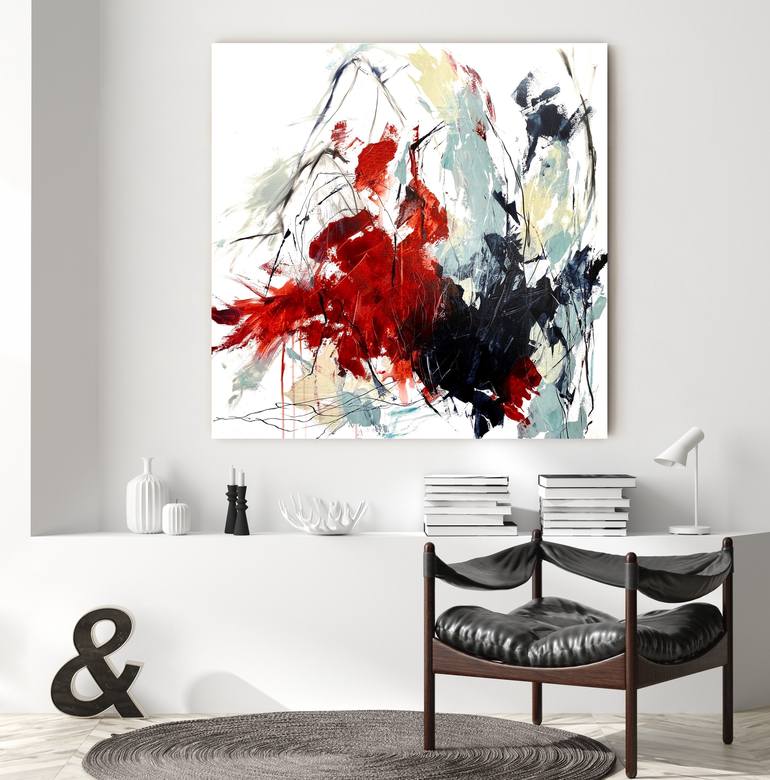 Original Abstract Expressionism Abstract Painting by Cristina Dalla Valentina