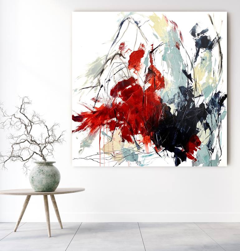 Original Abstract Expressionism Abstract Painting by Cristina Dalla Valentina