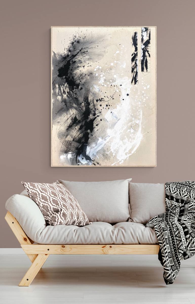 Original Minimalism Abstract Painting by Cristina Dalla Valentina