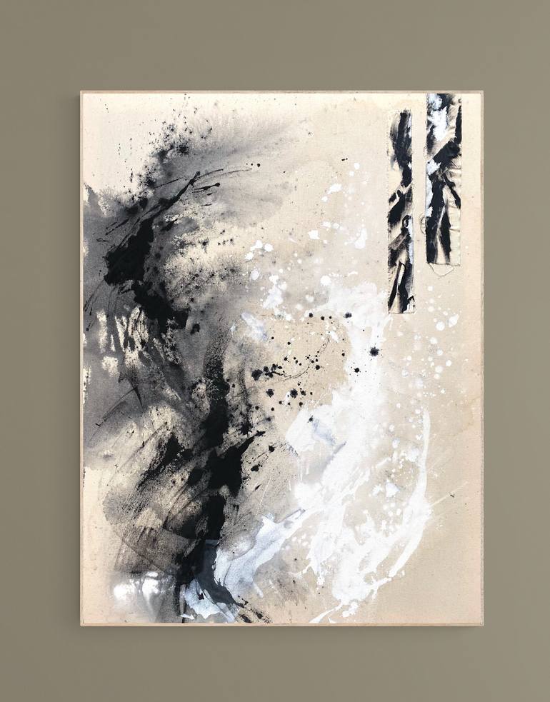 Original Minimalism Abstract Painting by Cristina Dalla Valentina