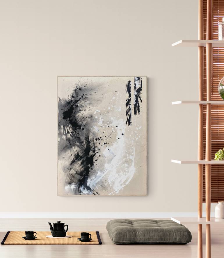 Original Minimalism Abstract Painting by Cristina Dalla Valentina