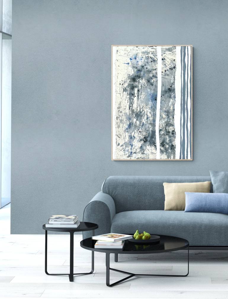 Original Minimalism Abstract Painting by Cristina Dalla Valentina