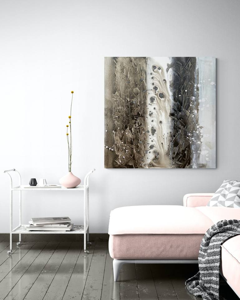 Original Minimalism Abstract Painting by Cristina Dalla Valentina