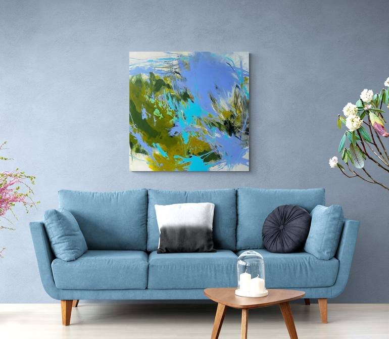 Original Abstract Expressionism Abstract Painting by Cristina Dalla Valentina