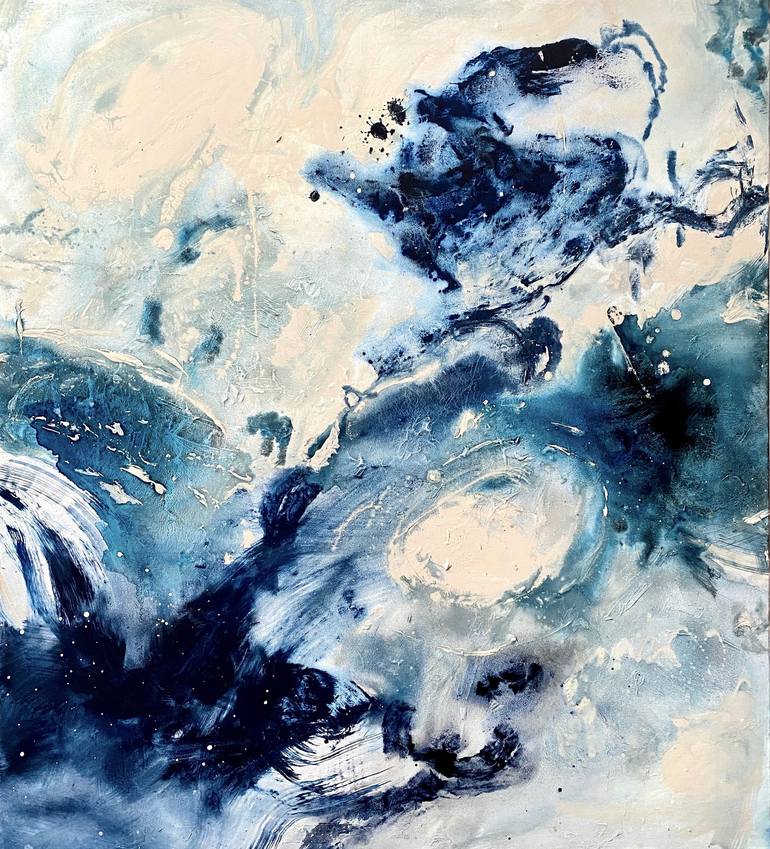 Original Abstract Expressionism Abstract Paintings by Cristina Dalla Valentina