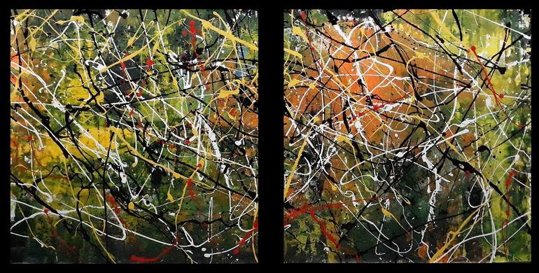 Original Abstract Expressionism Abstract Painting by Sandra Sousa