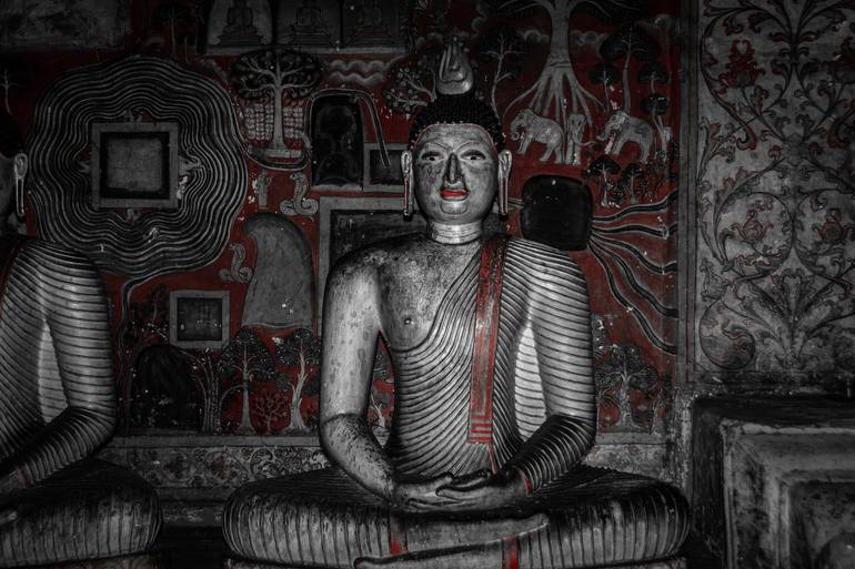 Meditating Buddha Sri Lanka Photography by Michelle McDonald