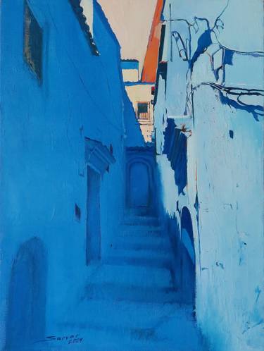Original Expressionism Architecture Paintings by Sarvar Sulayman
