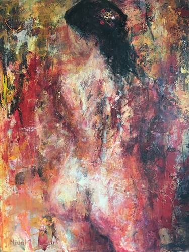 Original Figurative Nude Paintings by Saskia Minoli