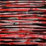 Collection Red, Black Strips, small, Series III, 2015