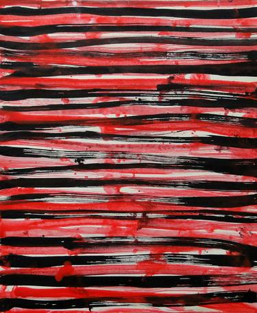 Red, Black Strips XIX, small, 2015 thumb