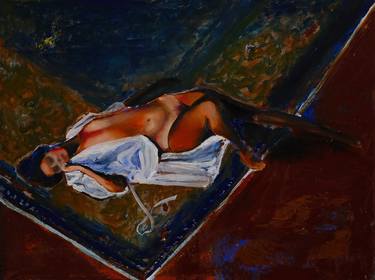 Original Figurative Erotic Paintings by Kemal Ridzal