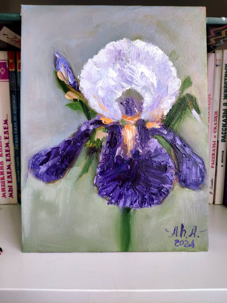 Original Abstract Floral Painting by Elena Gridneva