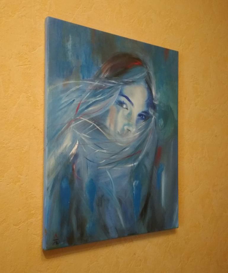 Original Fine Art Portrait Painting by Olga Yatsenko