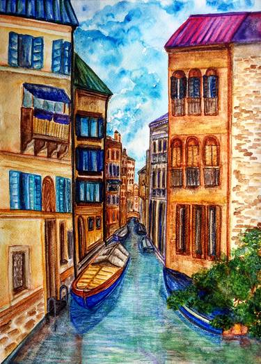 Colorful Venice with old channels thumb