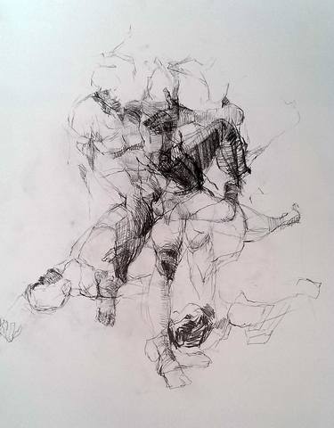 Original Figurative Body Drawings by Ingrid Bartel-Karsten