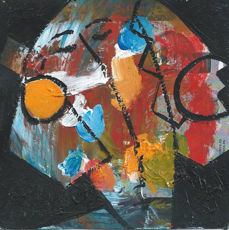 Colourful face 1 Painting by Ismael Loperena | Saatchi Art