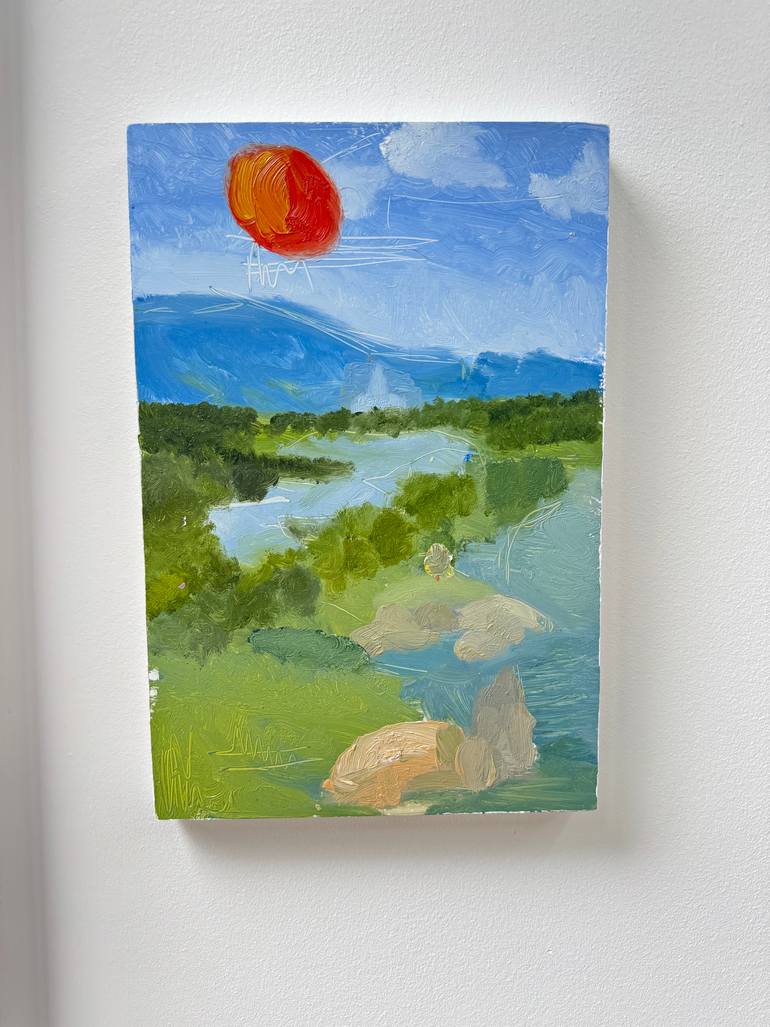 Original Abstract Expressionism Nature Painting by Ekaterina Belukhina